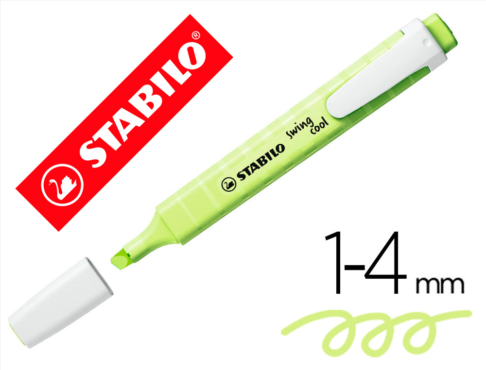 ROTULADOR STABILO FLUORESCENTE FINO SWING COOL PASTEL CHISPA DE LIMA