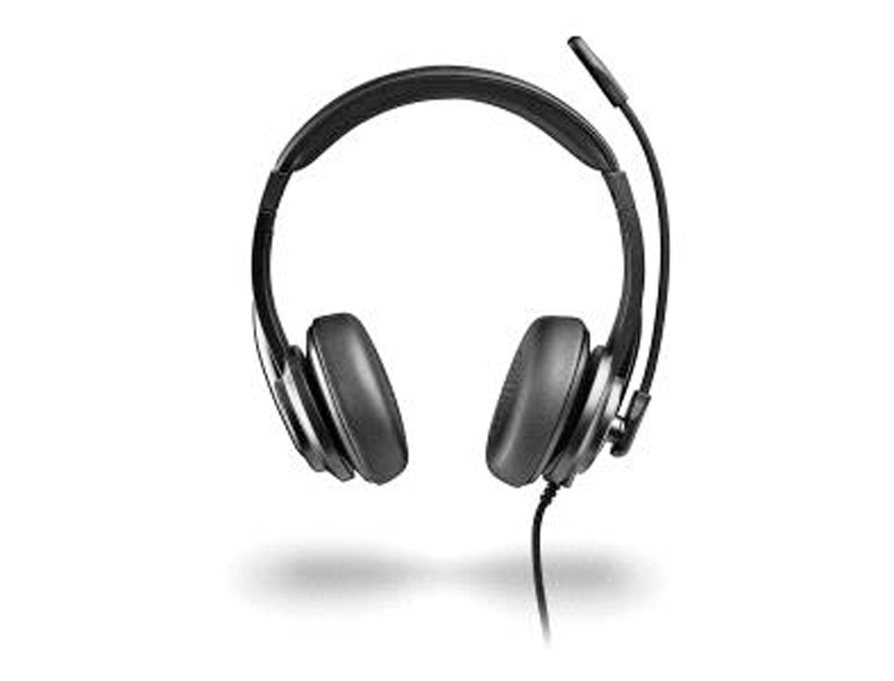 AURICULARES NGS VOX605 CON CABLE ESTEREO USB-C CON CONTROL DE VOLUMEN Y ADAPTADOR USB COLOR NEGRO