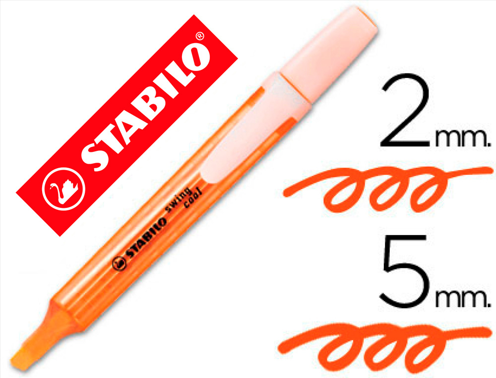 ROTULADOR STABILO MARCADOR FLUORESCENTE SWING COOL NARANJA