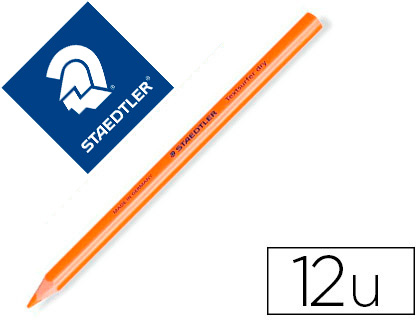 LAPICES FLUORESCENTE STAEDTLER TEXTSURFER DRY NARANJA CAJA DE 12 UNIDADES