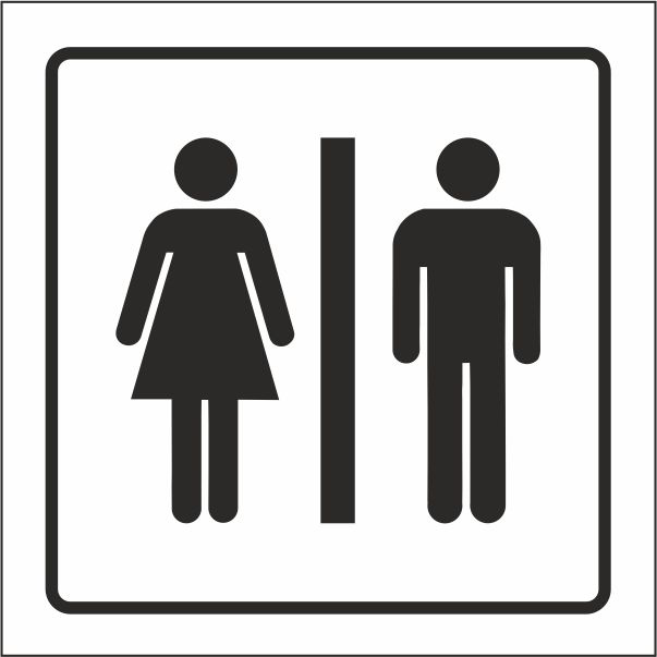 PICTOGRAMA SYSSA SEAL DE ASEOS CABALLEROS-SEORAS EN PVC 105X105 MM