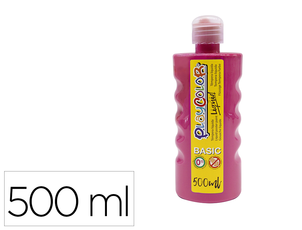 TEMPERA LIQUIDA PLAYCOLOR BASIC MAGENTA BOTE DE 500 ML
