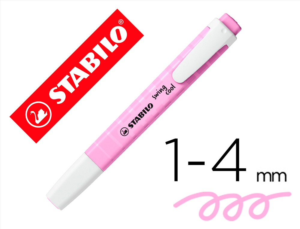 ROTULADOR STABILO FLUORESCENTE SWING COOL PASTEL FUCSIA HELADO