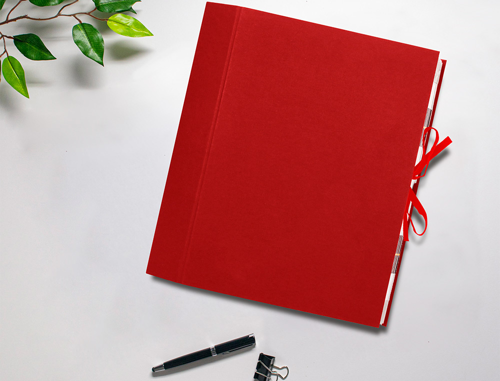 CARPETA FUELLE LIDERPAPEL FOLIO CARTON FORRADO BURDEOS