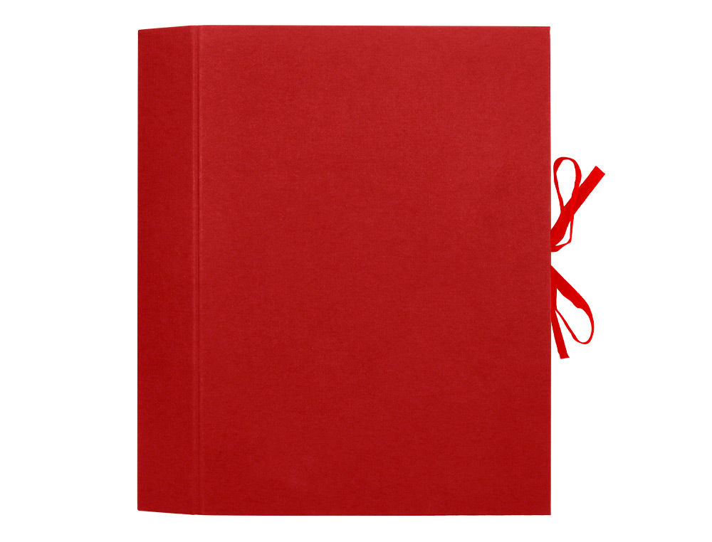 CARPETA FUELLE LIDERPAPEL FOLIO CARTON FORRADO BURDEOS