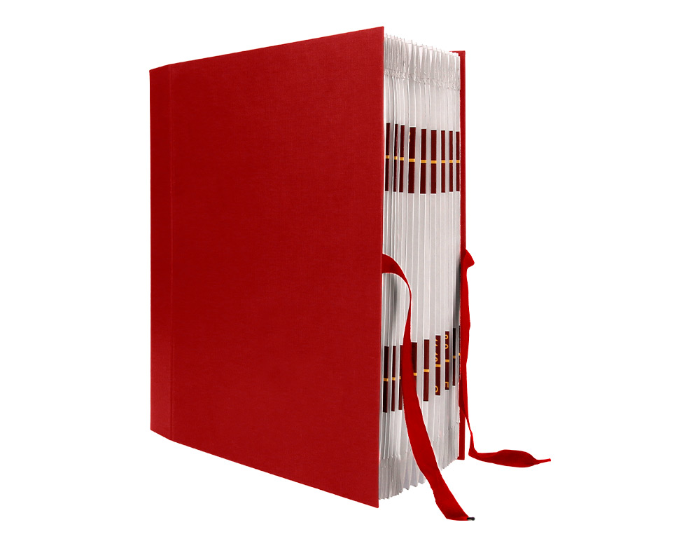 CARPETA FUELLE LIDERPAPEL FOLIO CARTON FORRADO BURDEOS
