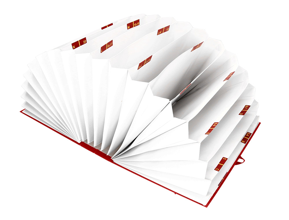 CARPETA FUELLE LIDERPAPEL FOLIO CARTON FORRADO BURDEOS
