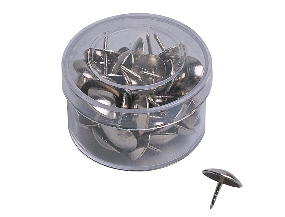 CHINCHETA LIDERPAPEL NIQUELADA CAJA DE 25 UNIDADES