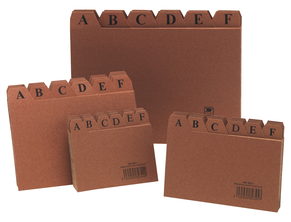 INDICE FICHERO CARTON N4 125X200 MM