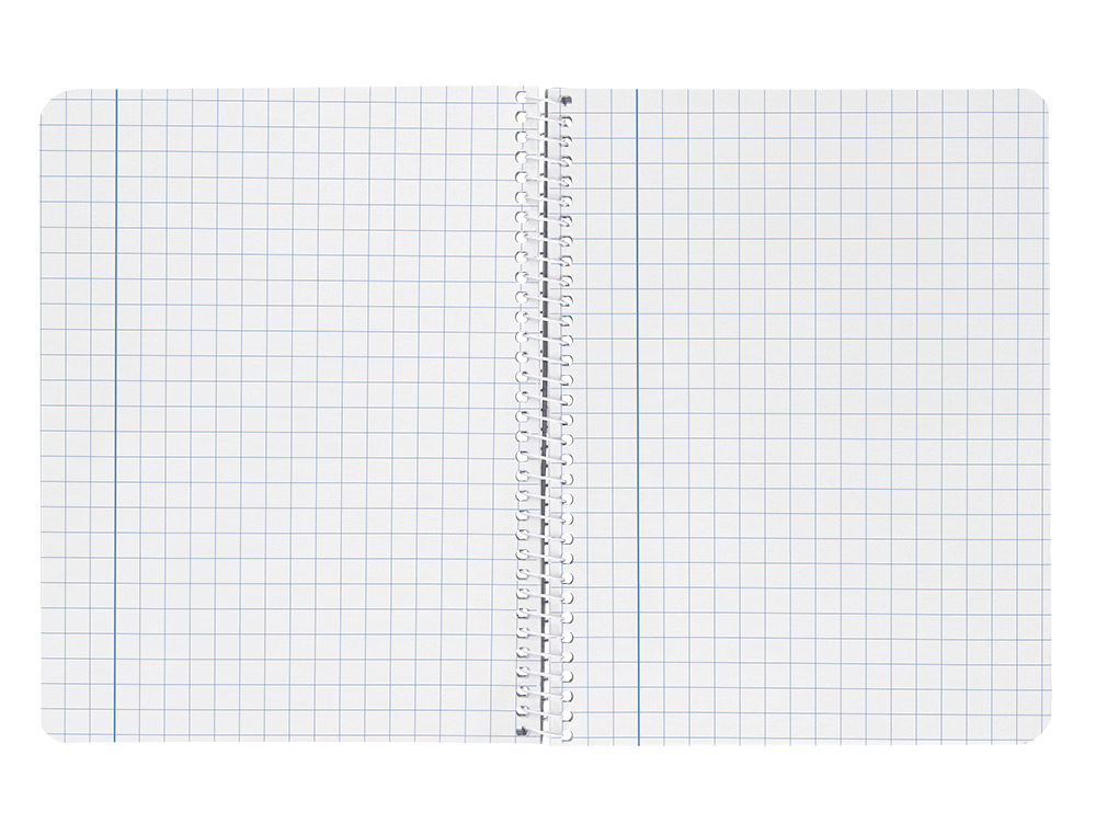 CUADERNO ESPIRAL LIDERPAPEL CUARTO WITTY TAPA DURA 80H 75GR CUADRO 8MM CON MARGEN COLORES SURTIDOS