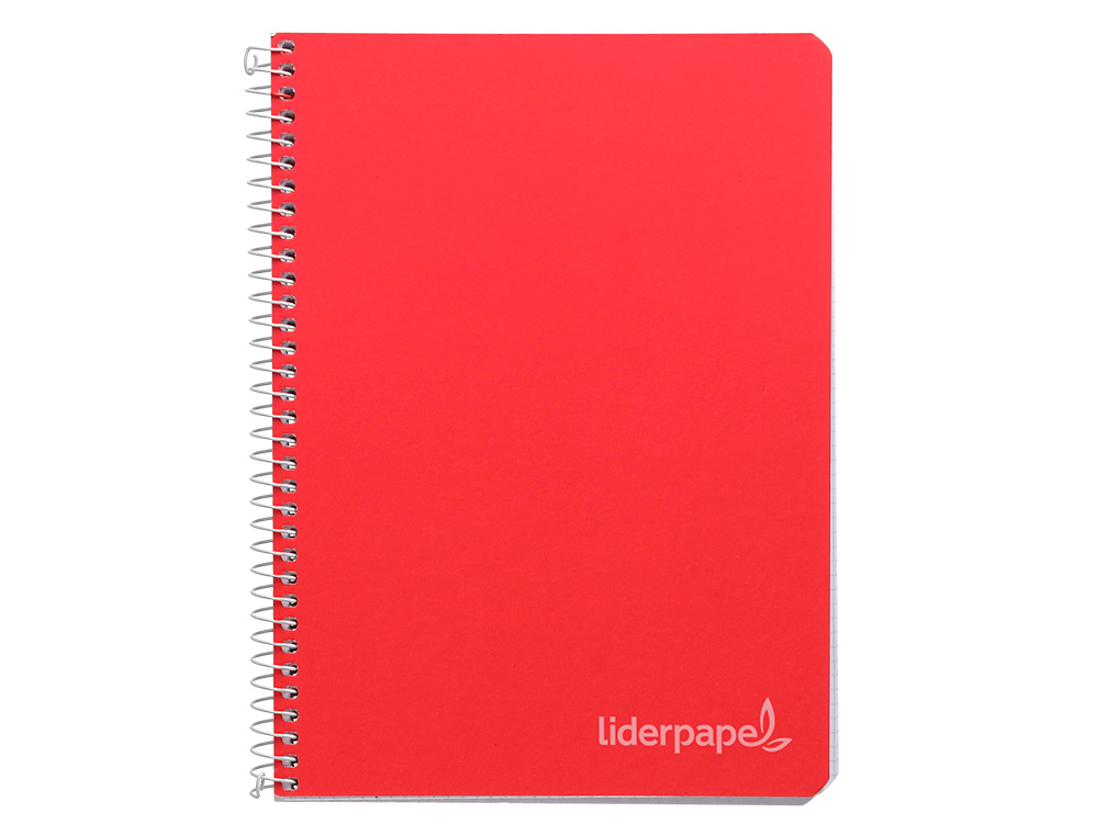 CUADERNO ESPIRAL LIDERPAPEL CUARTO WITTY TAPA DURA 80H 75GR CUADRO 8MM CON MARGEN COLORES SURTIDOS