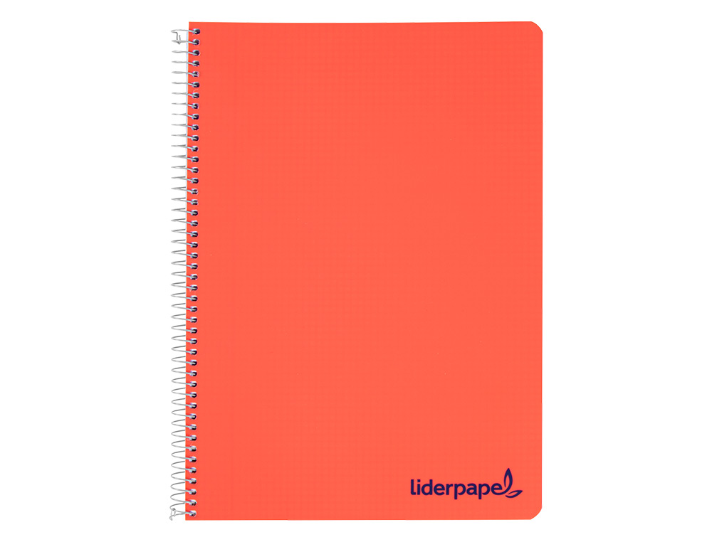 CUADERNO ESPIRAL LIDERPAPEL A4 WONDER TAPA PLASTICO 80H 90GR PAUTA ANCHA 3,5MM CON MARGEN COLORES SURTIDOS