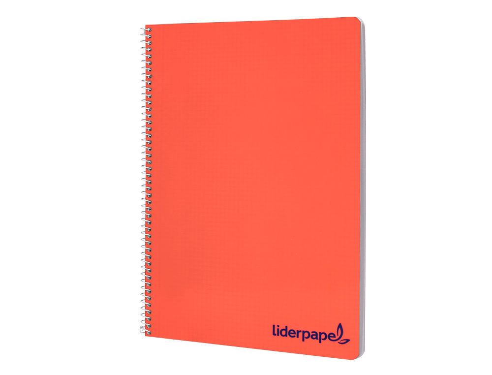 CUADERNO ESPIRAL LIDERPAPEL A4 WONDER TAPA PLASTICO 80H 90GR PAUTA ANCHA 3,5MM CON MARGEN COLORES SURTIDOS