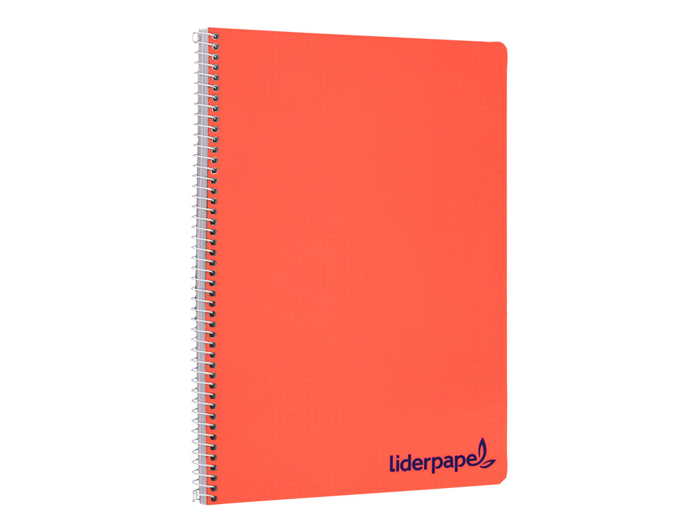 CUADERNO ESPIRAL LIDERPAPEL A4 WONDER TAPA PLASTICO 80H 90GR PAUTA ANCHA 3,5MM CON MARGEN COLORES SURTIDOS