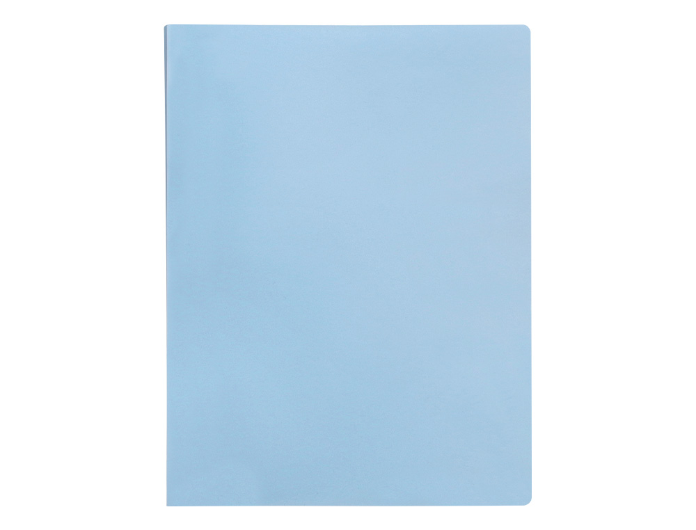 CARPETA LIDERPAPEL ESCAPARATE 10 FUNDAS POLIPROPILENO DIN A4 CELESTE OPACO