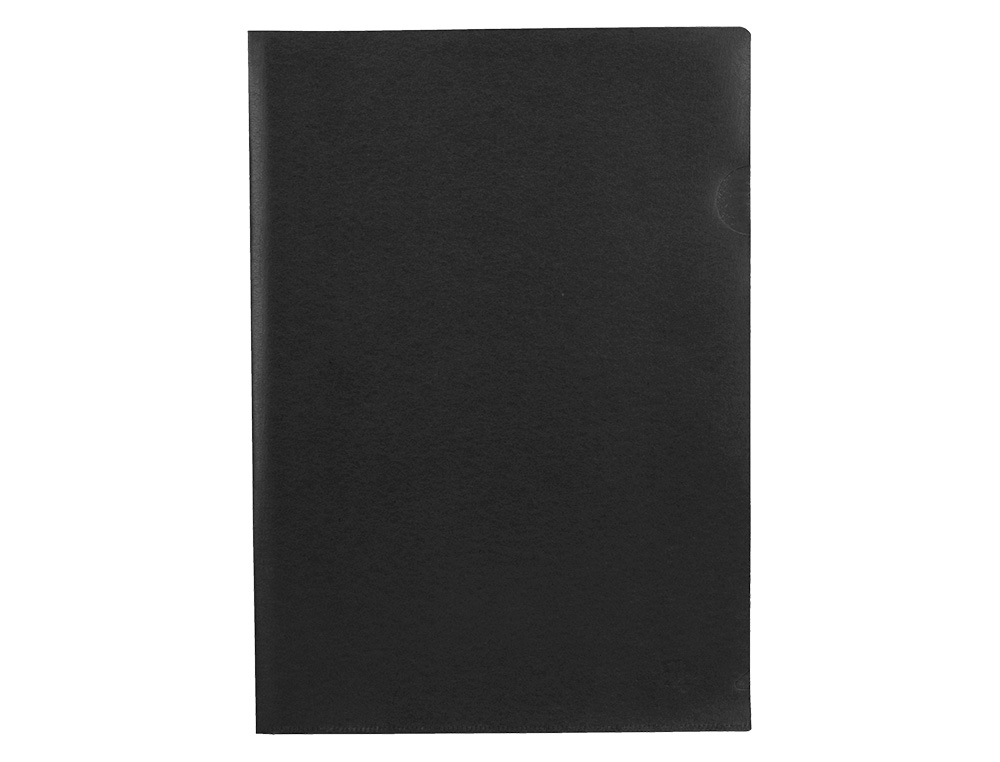 CARPETA LIDERPAPEL DOSSIER UERO POLIPROPILENO DIN A4 NEGRO OPACO 20 HOJAS
