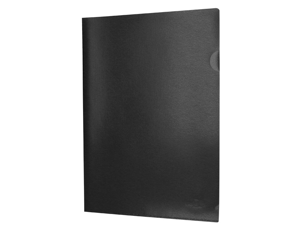 CARPETA LIDERPAPEL DOSSIER UERO POLIPROPILENO DIN A4 NEGRO OPACO 20 HOJAS