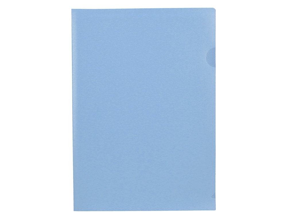 CARPETA LIDERPAPEL DOSSIER UERO POLIPROPILENO DIN A4 CELESTE OPACO 20 HOJAS