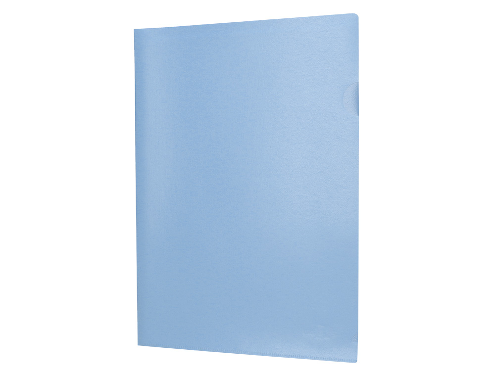 CARPETA LIDERPAPEL DOSSIER UERO POLIPROPILENO DIN A4 CELESTE OPACO 20 HOJAS