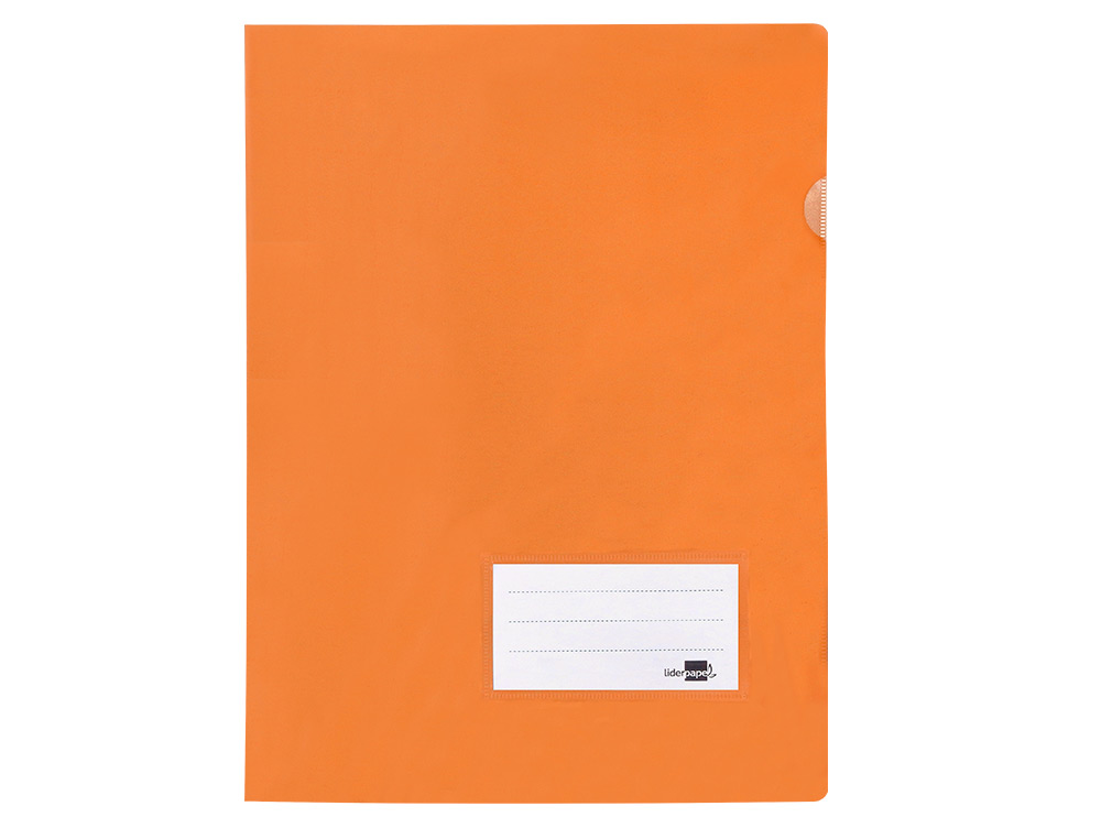 CARPETA LIDERPAPEL DOSSIER A4 UERO NARANJA FLUOR OPACO