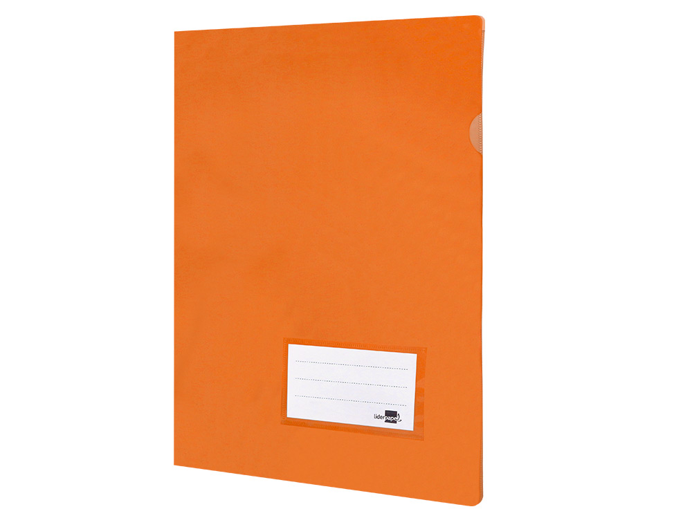 CARPETA LIDERPAPEL DOSSIER A4 UERO NARANJA FLUOR OPACO