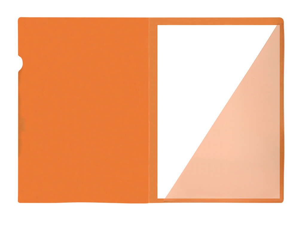 CARPETA LIDERPAPEL DOSSIER A4 UERO NARANJA FLUOR OPACO