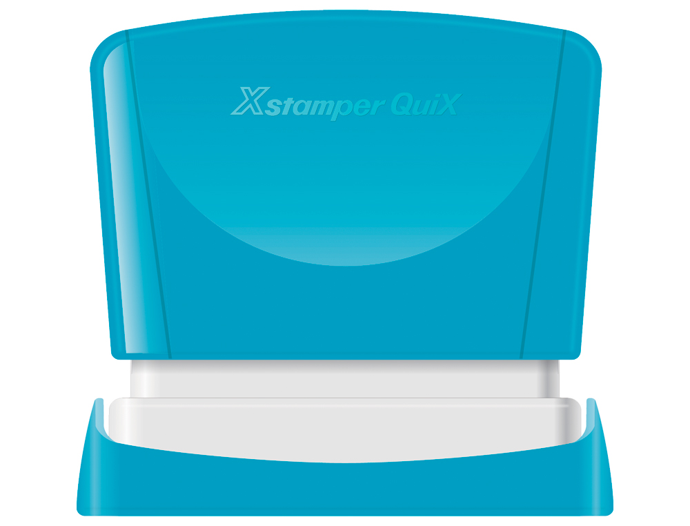 SELLO X'STAMPER QUIX PERSONALIZABLE COLOR ROJO MEDIDAS 24X49 MM Q-12