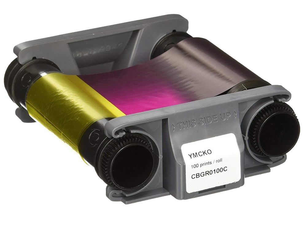 CINTA PARA IMPRESORA DE TARJETA BADGY COLOR PARA 100 IMPRESIONES