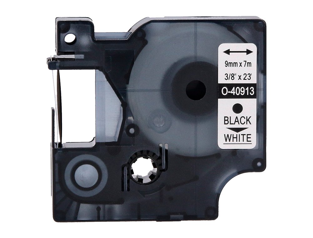 CINTA Q-CONNECT 1000 NEGRO-BLANCO 9 MM X 7MT DYMO