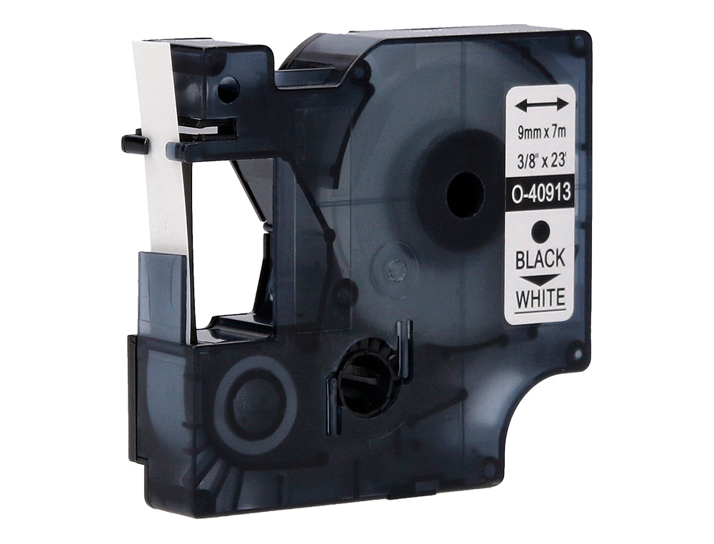 CINTA Q-CONNECT 1000 NEGRO-BLANCO 9 MM X 7MT DYMO