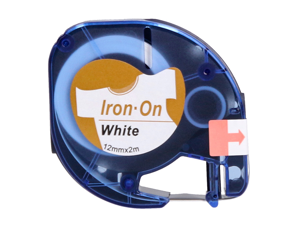 CINTA Q-CONNECT 12MM X 2MT NEGRO-BLANCO PARA ROPA PARA MAQUINA LETRATAG
