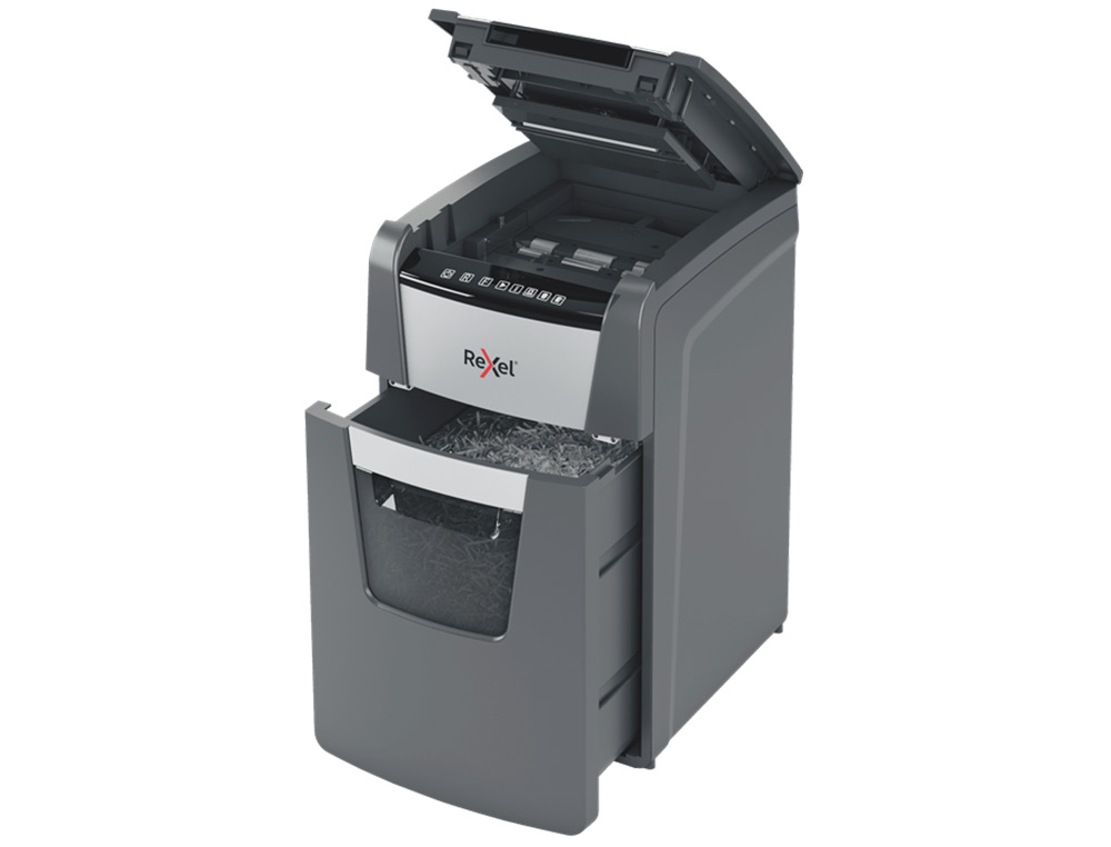 DESTRUCTORA DE DOCUMENTOS REXEL OPTIMUM AUTOFEDD+ 150X EU CAPACIDAD DE CORTE 150 HOJAS DESTRUYE GRAPAS Y CLIPS