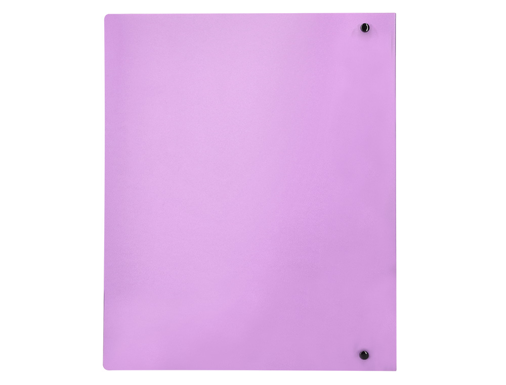 CARPETA LIDERPAPEL 4 ANILLAS MIXTAS 40 MM POLIPROPILENO DIN A4 LAVANDA OPACO