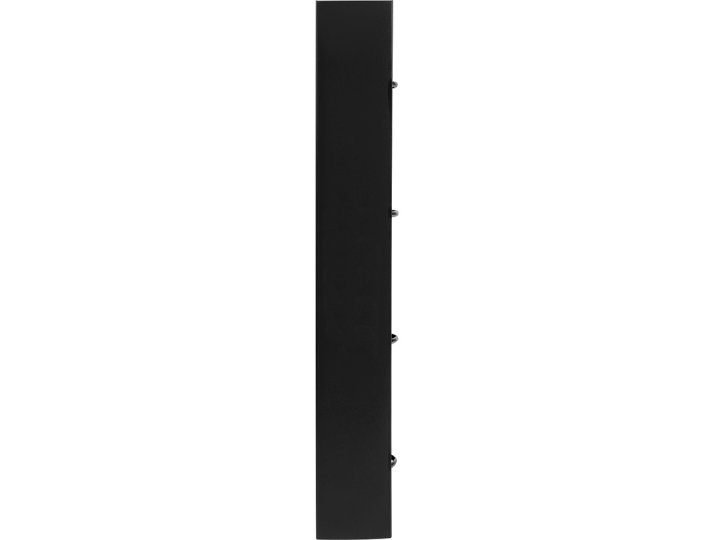 CARPETA CON RECAMBIO LIDERPAPEL A4 CUADRO 5MM 100 HOJAS 80G POLIPROPILENO 4 ANILLAS MIXTAS 25MM NEGRO