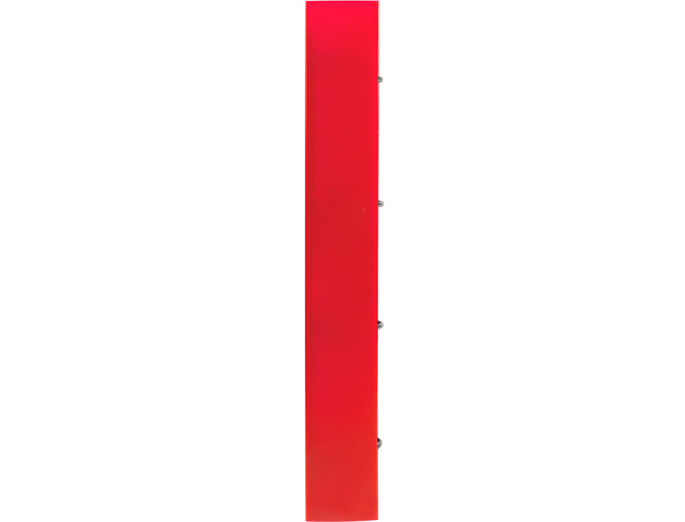 CARPETA CON RECAMBIO LIDERPAPEL A4 CUADRO 5MM 100 HOJAS 80G POLIPROPILENO 4 ANILLAS MIXTAS 25MM ROJO