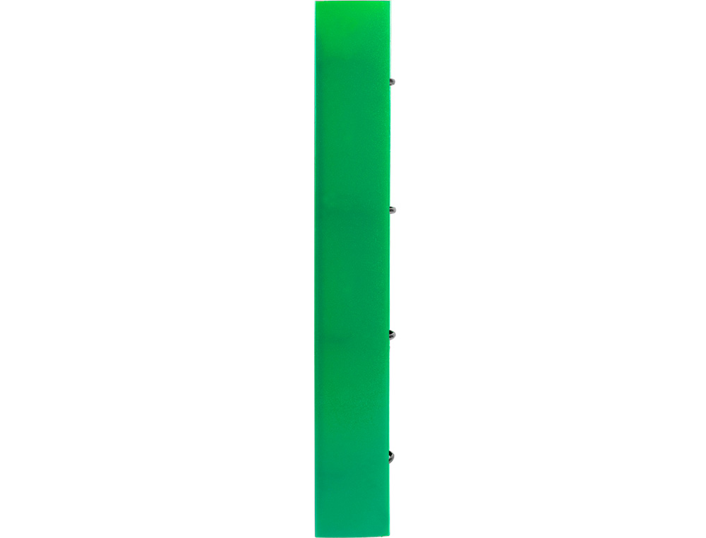 CARPETA CON RECAMBIO LIDERPAPEL A4 CUADRO 5MM 100 HOJAS 80G POLIPROPILENO 4 ANILLAS 40MM VERDE TRANSLUCIDO