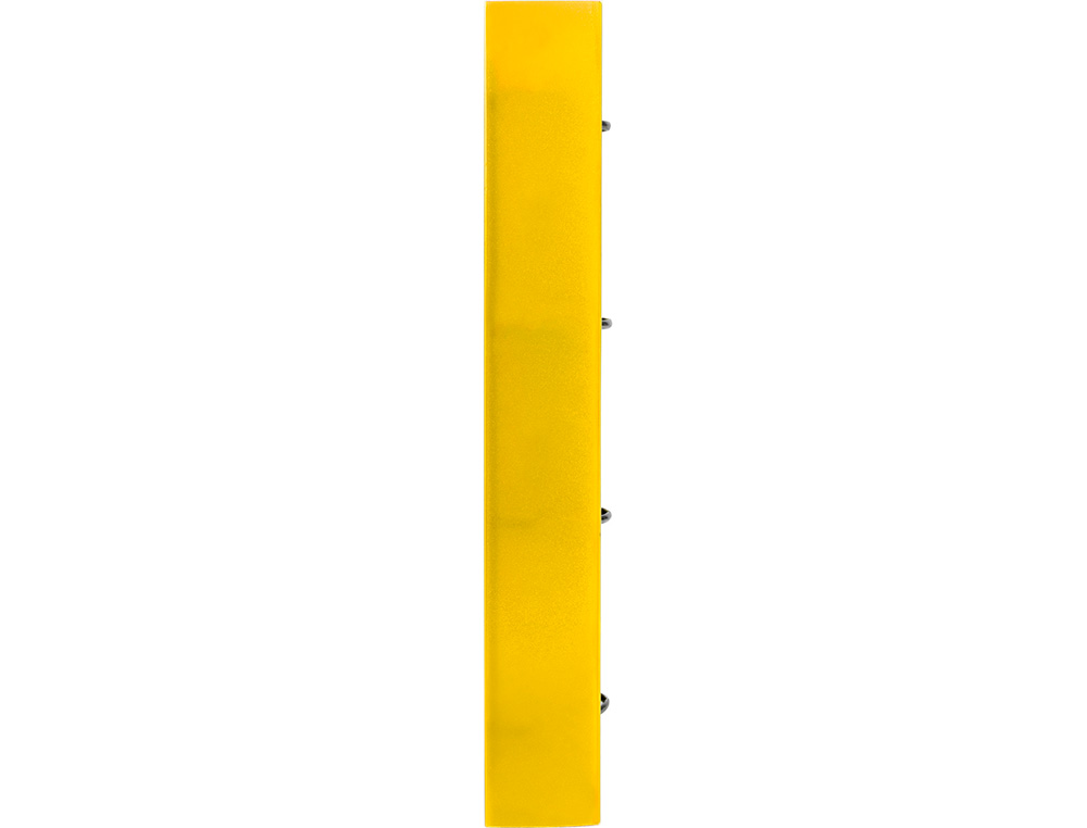 CARPETA CON RECAMBIO LIDERPAPEL A4 CUADRO 5MM 100 HOJAS 80G POLIPROPILENO 4 ANILLAS 40MM AMARILLO FLUOR