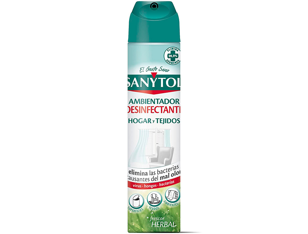 AMBIENTADOR SANYTOL DESINFECTANTE PARA HOGAR Y TEJIDOS SPRAY BOTE DE 300 ML