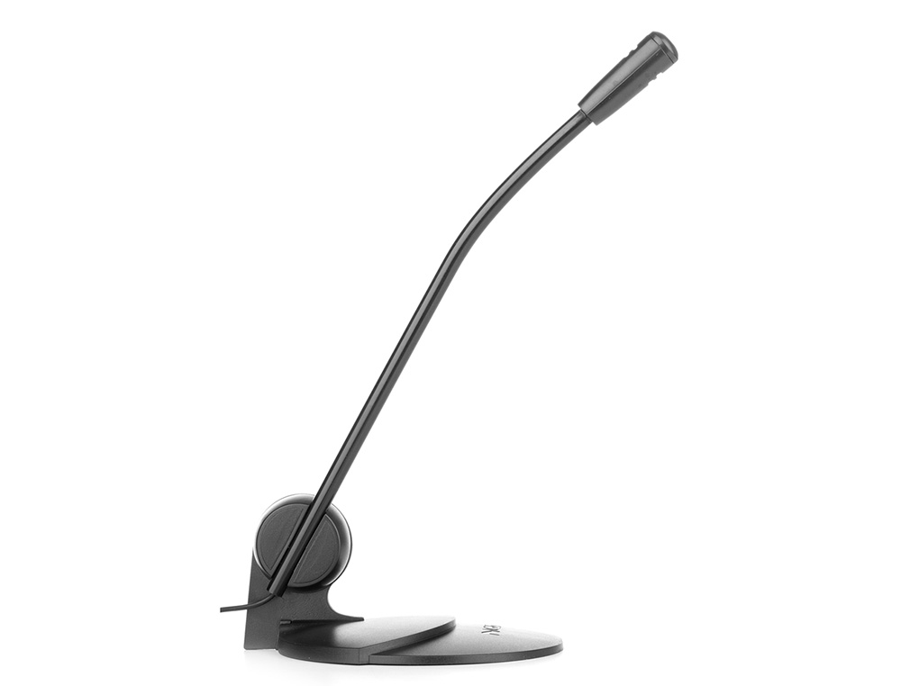 MICROFONO SOBREMESA NGS MICROPHONE MS 102 PARA ESCRITORIO Y MONITOR DOBLE PEANA DE SUJECION LONGITUD
