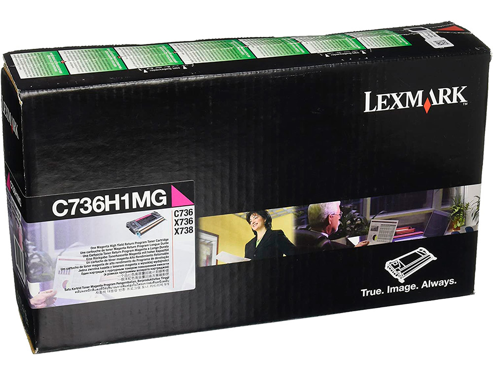 TONER LASER LEXMARK C736H1MG MAGENTA 10000 PAGINAS