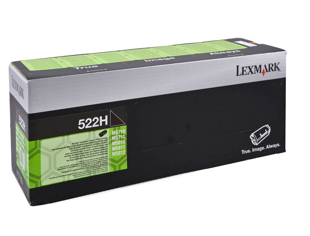 TONER LEXMARK LASER 522HE / 52D2H0E / CX725DE / CS720DE / CS725DE NEGRO 25000 PAGINAS