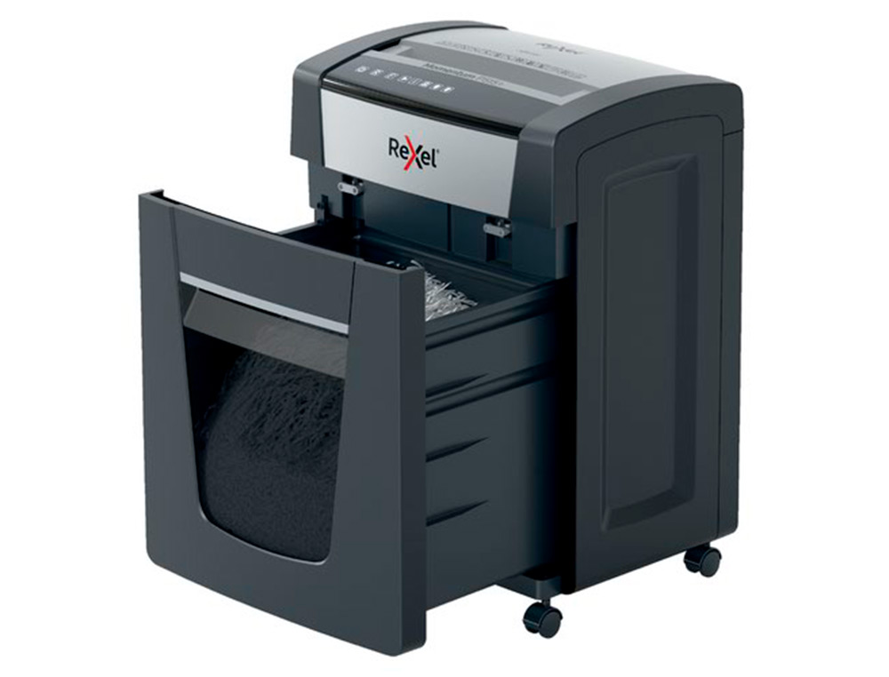 DESTRUCTORA DE DOCUMENTOS REXEL MOMENTUM EXTRA P515+ CAPACIDAD CORTE 15 H P5 DESTRUYE GRAPAS CLIPS CD Y