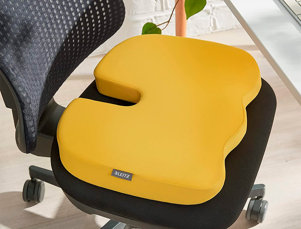 COJIN DE ASIENTO LEITZ ACTIVE ERGO COSY COLOR AMARILLO 355X75X455 MM