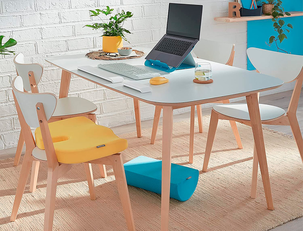 COJIN DE ASIENTO LEITZ ACTIVE ERGO COSY COLOR AMARILLO 355X75X455 MM