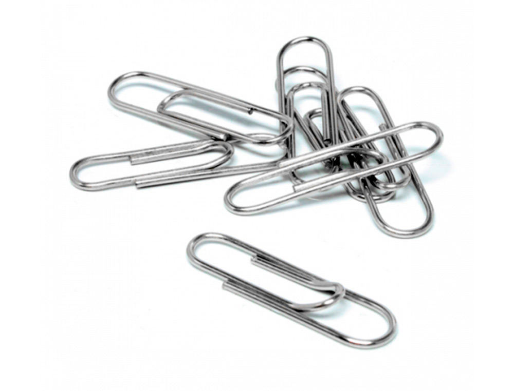 CLIPS ZINC Q-CONNECT N 1 LABIADOS 20 MM CAJA DE 100 UNIDADES