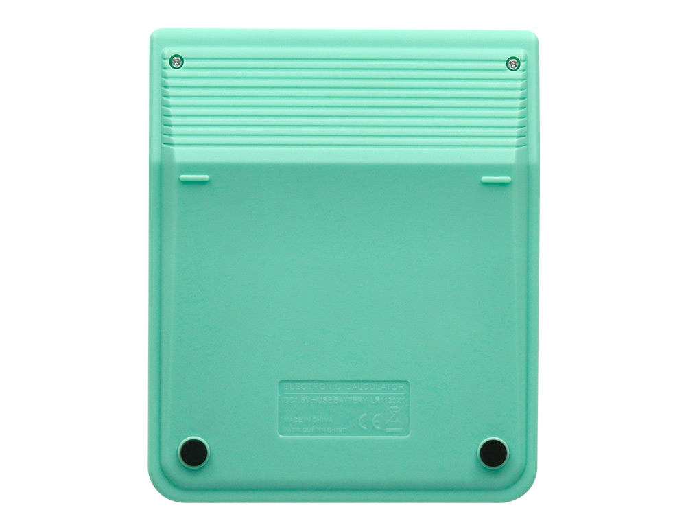 CALCULADORA LIDERPAPEL SOBREMESA XF24 10 DIGITOS SOLAR Y PILAS COLOR VERDE 127X105X24 MM
