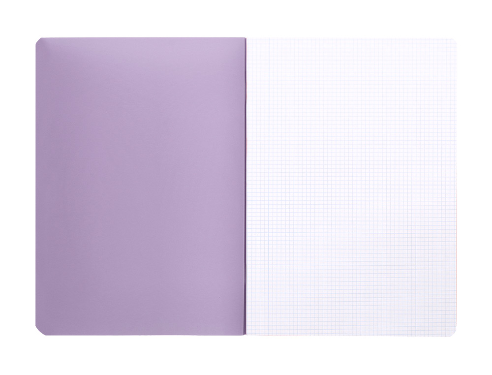 LIBRETA LIDERPAPEL 360 TAPA DE PLASTICO A5 48 HOJAS 90G/M2 CUADRO 4MM CON MARGEN COLORES PASTEL SURTIDOS