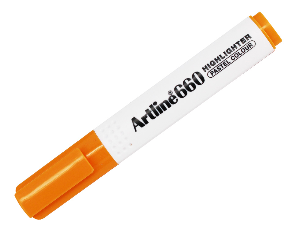 ROTULADOR ARTLINE FLUORESCENTE EK-660 NARANJA PASTEL PUNTA BISELADA