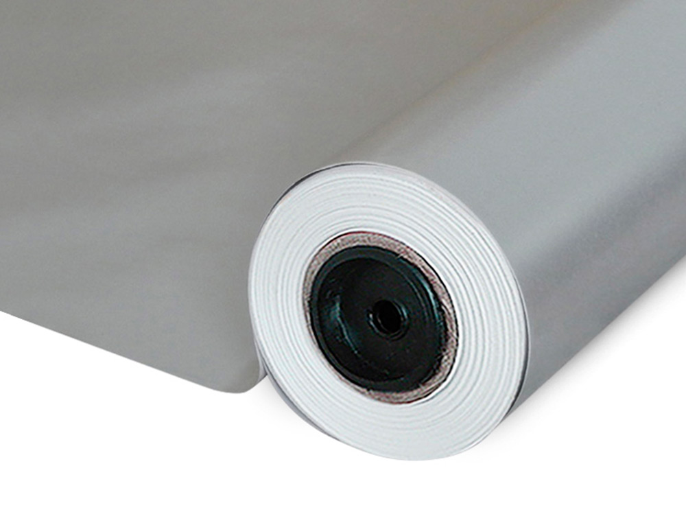 PAPEL DE REGALO BASIKA METALIZADO PLATA BOBINA ANCHO 31 CM LONGITUD 80 M