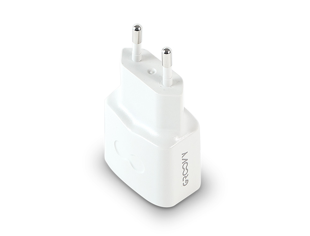 CARGADOR PARED GROOVY 1 USB + 1USB-C COLOR BLANCO